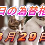 【TAKA FX】ドル、円、ユーロ、ポンド、豪ドルの為替相場の前日の動きをチャートから解説。3月29日