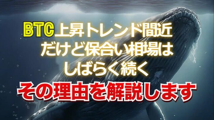 ビットコインの上昇トレンドは間近。だけど保合い相場はしばらく続く。その理由を解説します。