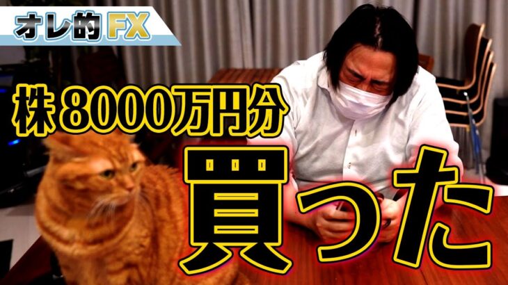 株を８０００万円分、買いました。