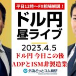 ドル/円、本日は米ADPとISM非製造業に注目！ 雇用統計に向けて経済指標への注目度が高まる【FX・為替市場の振り返り、今日の見通しをライブ解説】2023/4/5