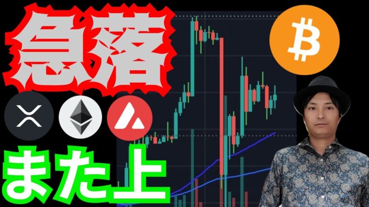 仮想通貨、急落の理由。再上昇しそうな理由。　暗号資産 BTC ETH XRP AVAX 相場分析 ビットコイン イーサリアム リップル アバランチ