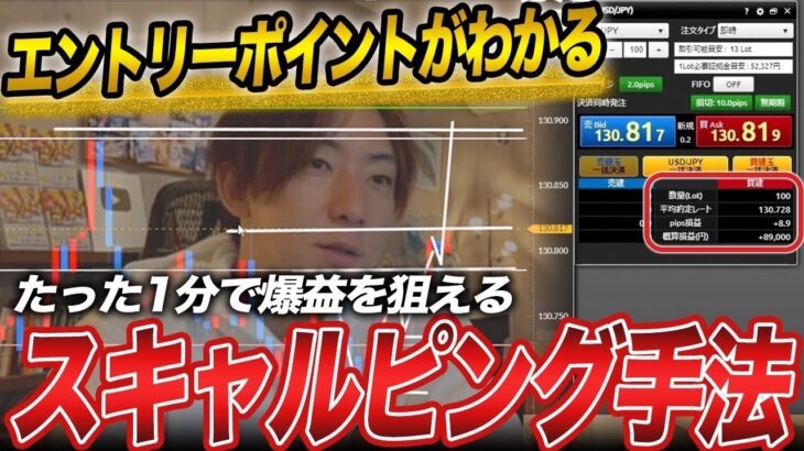 【今すぐ出来る】FX初心者でも簡単に出来るスキャルピングトレード