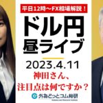 ドル/円の注目点は何ですか？ 神田さんに聞いてみました【FX・為替市場の振り返り、今日の見通しをライブ解説】2023/4/11