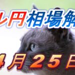 【TAKA FX】ドル円為替相場の前日の動きをチャートから解説。日経平均、NYダウ、金チャートも。4月2５日