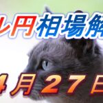 【TAKA FX】ドル円為替相場の前日の動きをチャートから解説。日経平均、NYダウ、金チャートも。4月27日