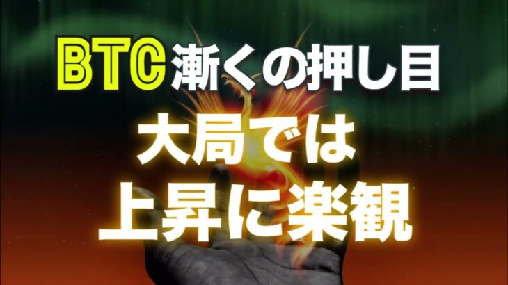 ビットコインに漸くの押し目。大局では上昇に楽観。