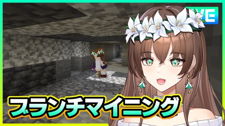 【マイクラ】ブランチマイニングでダイヤを集める！【ハードコア生活！】