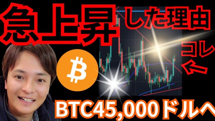 【急上昇】その理由。仮想通貨ビットコイン、45,000ドルへ？