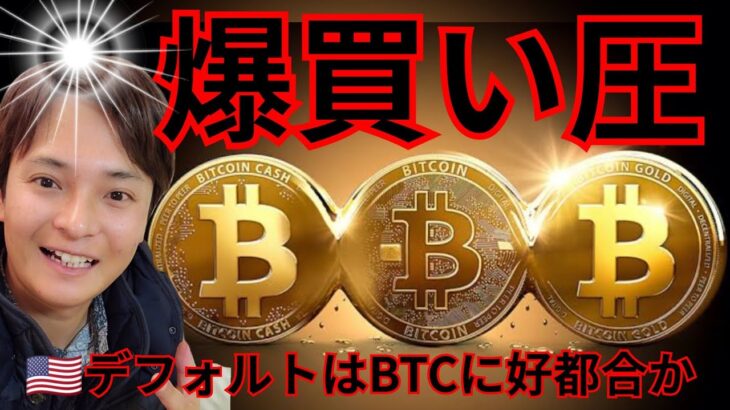 【速報】あの会社とデフォルトの買い圧で、ビットコイン爆上げ？ (仮想通貨 BTC ETH XRP SUI LADYSチャート分析)