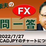 【FX】2022/7/27 CADJPYのチャートについて