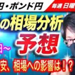 【FX来週の相場分析と予想】米金融不安、相場への影響は？ドル円とポンド円来週の反発ポイントを見極めろ（5月15日～5月19日）
