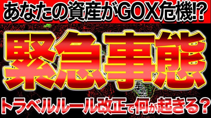 【緊急事態】あなたの資産がGOX危機!? トラベルルール改正で何が起きる？