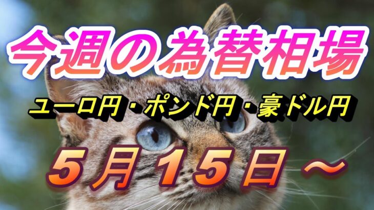 【TAKA FX】ユーロ円、ポンド円、豪ドル円の今週の為替相場の動きと来週の展望をチャートから解説。5月15日～