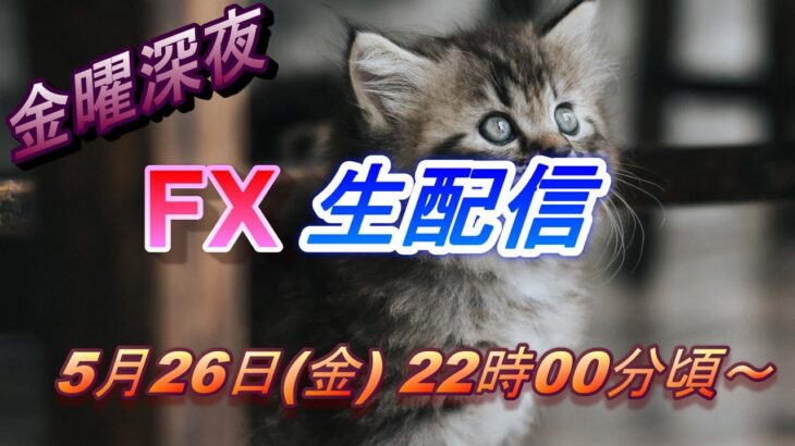 【TAKA FX】ドル高は一服、来週は？　FX生配信 5月26日(金）22時00頃～