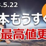 もうすぐ日経平均株価が最高値更新！ビットコインを買え