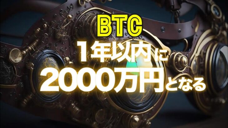 ビットコインは今後１年以内に2000万円となる
