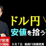 FX ライブ配信、ドル円安値を拾う存在、トルコリラ安が止まらない (2023年6月7日)