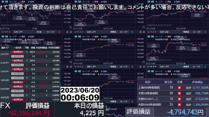 【FX生配信】損切りできない。