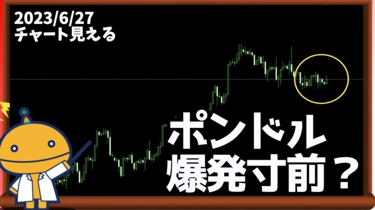 【FX】上位足の押しは優先度高い【日刊チャート見える化2023/6/27ドル円、ポンド円、ユーロドル、ポンドドル、ゴールド等)【FX見える化labo】