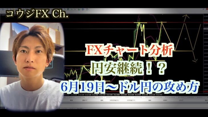 FXチャート分析！円安継続？6月19日～のドル円はこう攻める！