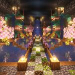 【マイクラ】桜舞うブランチマイニング場を建築する | ハゲクラ #7 【Minecraft】
