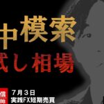 FX ライブ配信、暗中模索 肝試し相場 ドル円介入警戒(2023年7月3日)