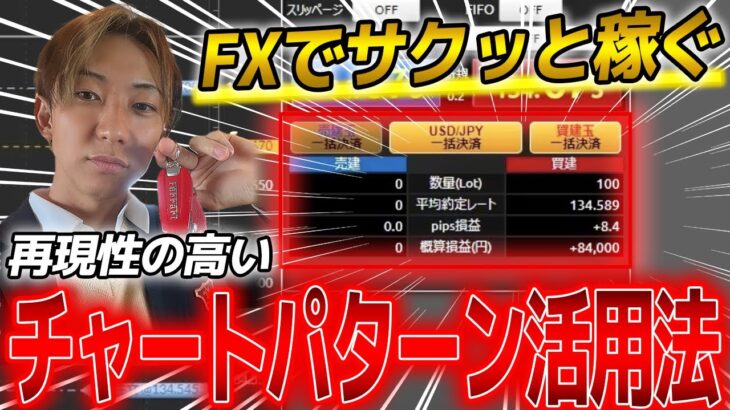 【FX初心者向け】チャートパターンを使った再現性の高いトレード手法