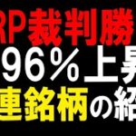 XRP（リップル）SECに裁判勝訴で爆上げ！暗号資産関連企業にも恩恵か。株式テクニカルチャート分析