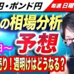 【来週のFX相場分析と予想】米雇用統計が市場予想下回りドル売り、来週はドル売りの流れが継続するか注目！ドル円とポンド円の来週の反発ポイントを見極めろ（8月7日～8月11日）
