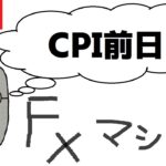 【FXライブ】CPI前日。嵐の前の静けさか･･･。ドル円トレード
