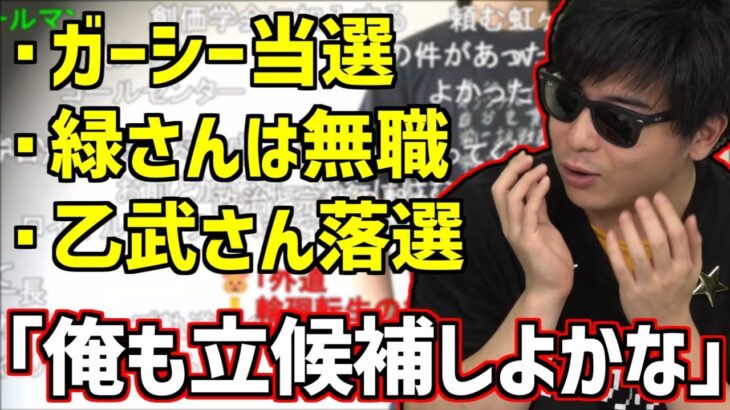 ガーシーと緑さんの選挙結果について話すもこう【2022/07/11】