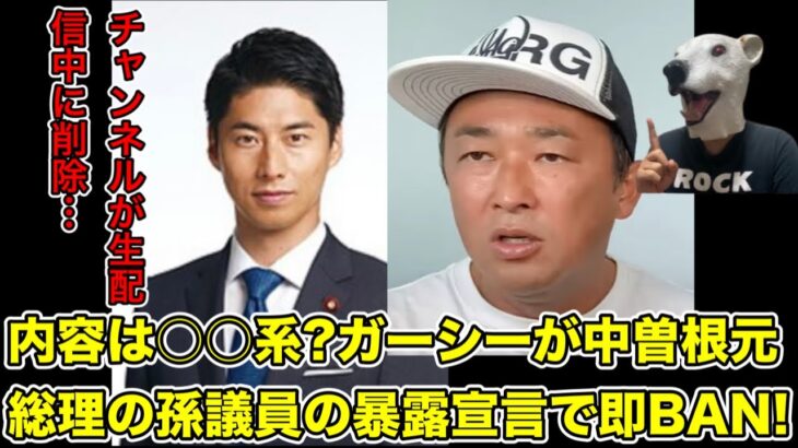 ガーシーが生配信中に中曽根康弘元総理の孫議員に暴露予告するも即BAN…!【東谷義和・政治家・国会・中曽根康隆・トライストーン・綾野剛・三木谷社長・楽天・炎上・渡航届・不倫・ベラビスタ・安倍晋三】