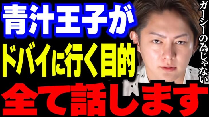 青汁王子がガーシーに会いにドバイまで行く本当の理由をお話しします【三崎優太/切り抜き/東谷義和/楽天/三木谷社長/高橋理洋/NHK党/立花孝志/国会議員/参議院議員/FC2】