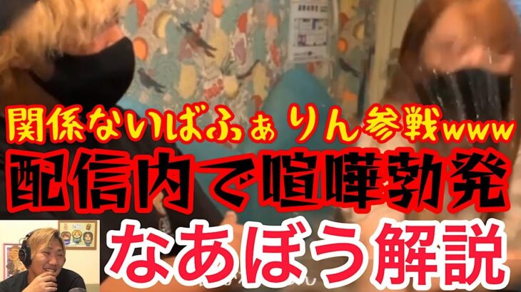 【なあぼう解説】グラスが割れる始末　配信内で喧嘩勃発！！関係ないばふぁりんが加わり更にヒートアップ【なあぼう/雑談/生配信/ツイキャス/切り抜き/ばふぁりん/マティアス/喧嘩/解説】