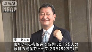 去年の参院選で当選した125人の資産公開　トップ3は自民　ガーシー氏は借入金7000万円(2023年1月4日)