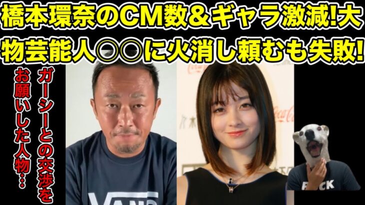 ガーシーの影響で橋本環奈のCM数＆ギャラが激変!火消しを頼んだ人物とは…?【パパ活・浜辺美波・女優・ドラマ・映画・綾野剛・新田真剣佑】