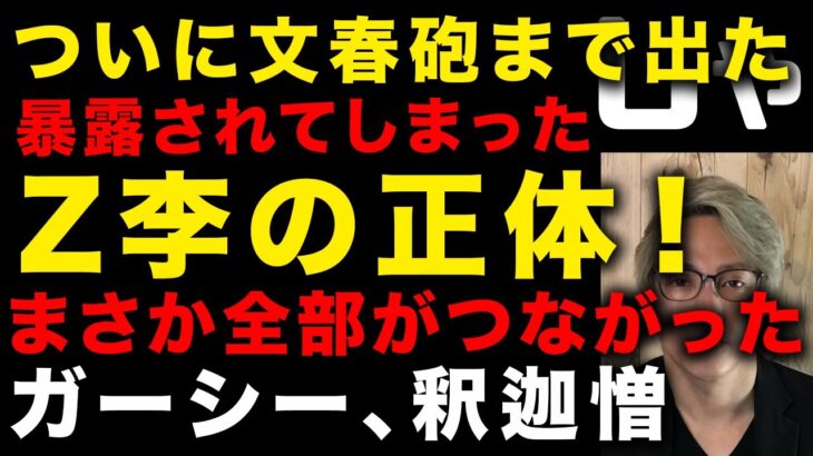 【ガーシー砲】暴露されたZ李の正体【文春砲】も撃たれた　まさかの釈迦憎、ガーシー、仮想通貨Badgeをめぐる事件がいま全部つながる　コレコレつぶしの真相　折原は今どこに？　（TTMつよし