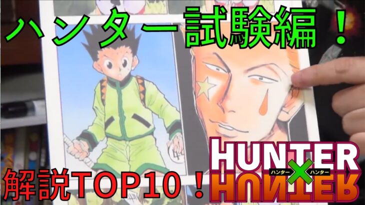 【HUNTER×HUNTER】ハンター試験解説TOP10、岡田斗司夫切り抜き【ハンターハンター ヒソカ 冨樫義博 週刊少年ジャンプ 連載再開 連載開始 最新話 ランキング 念 第一巻 キルア ゴン】