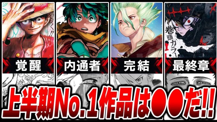 【ジャンプ】2022年上半期｜衝撃回ランキングTOP10！！【ヒロアカ/ONE PIECE/ブラッククローバー/Dr.STONE/ハンターハンター/呪術/僕のヒーローアカデミア】【考察】※ネタバレ注意