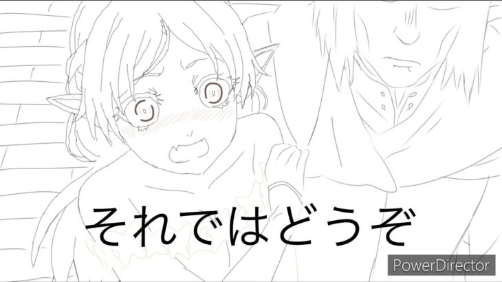 異世界おじさんのとある場面を描いた線画に色を入れていく動画【異世界おじさん】※主はデジタルの絵は苦手です