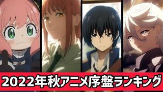 【大混戦】2022年秋アニメ序盤ランキングTOP20！覇権アニメのバーゲンセールかよ！【アニメランキング】