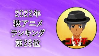 2022年秋アニメランキング第28位