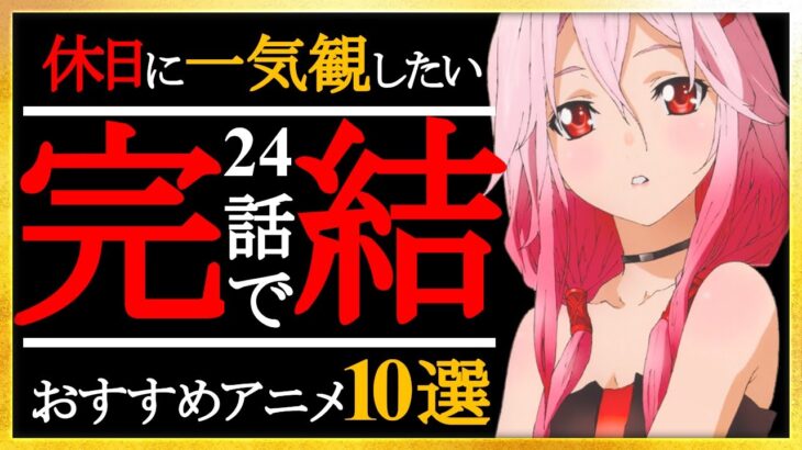 【絶対に観ろ】面白すぎてオールする24話で完結するおすすめアニメ10選