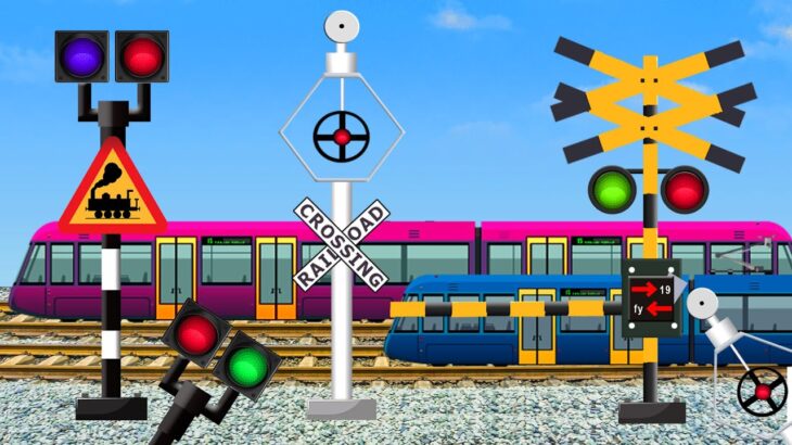 【踏切アニメ】２０２3 年人気ランキング ふみきりカンカン Railroad Crossing and Train Railway Level Crossover | Fumikiri Train