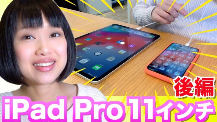 【新型】iPad Pro 11インチレビュー後編！ iPhoneの充電もできる！