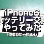 iPhone6バッテリー交換やってみた（作業時間：約6分）