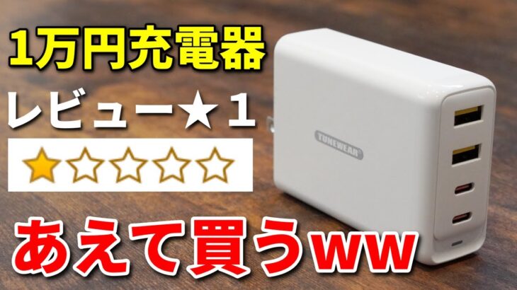 Amazonレビュー★1で1万円もする充電器を買ったらめちゃくちゃいいんだけどww [TUNEMAX]