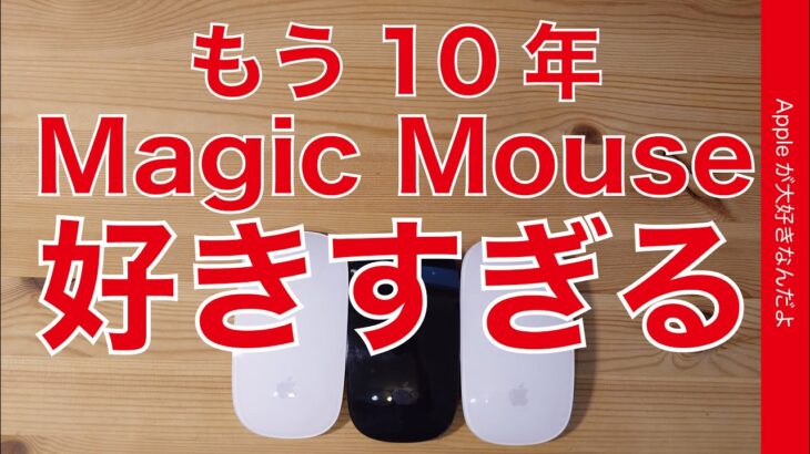 Apple純正「Magic Mouse」が好きすぎる！・初代から使ってもう10年以上
