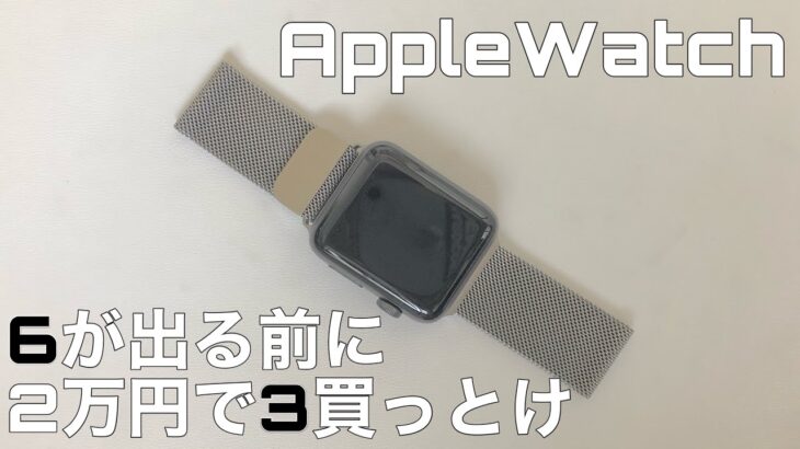 【Apple Watch 3】大人しくseries 3買おうよ【1年着用レビュー】