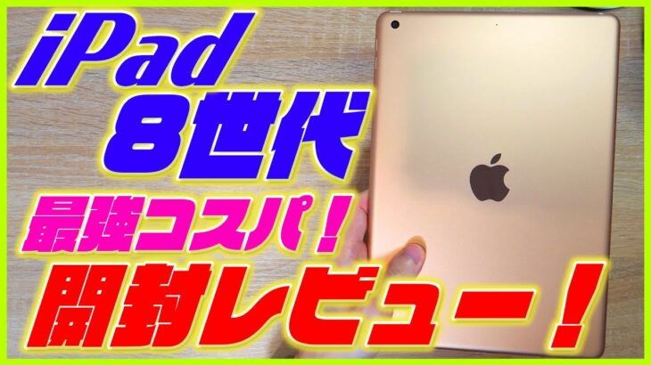 新型iPad 第8世代 開封レビュー！iPad Air 第4世代超えのコスパかも…！CPUスコアはiPhone11Pro超え!?【アイパッド8世代 レビュー】